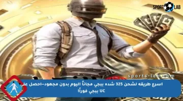 أسرع طريقة لشحن 325 شدة ببجي مجاناً اليوم بدون مجهود—احصل على UC ببجي فوراً!